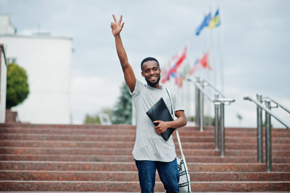 happy student